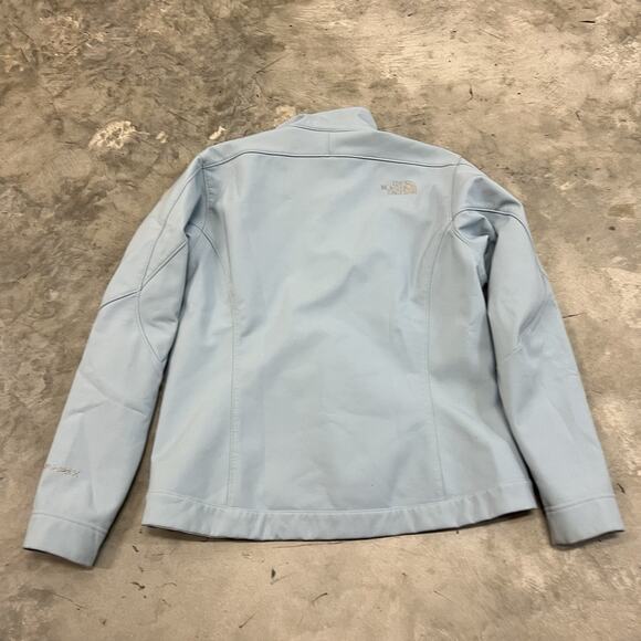 The North Face APEX Size M Womens Full Zip Stand Collar Softshell Jacket Blue - Picture 5 of 6